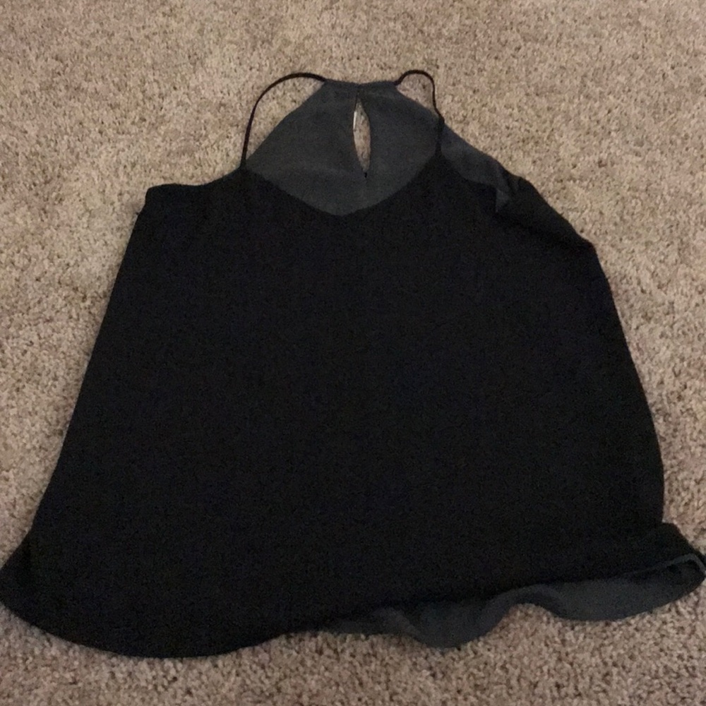 Reversible black and grey tank top